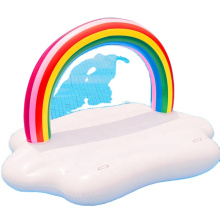 Arched Rainbow Inflatable Floating Cushion Protective Cushion Pool  Sun Shower Floating Outdoor Leisure